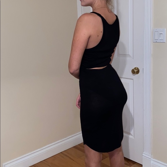 Aritzia black midi dress - Picture 2 of 2